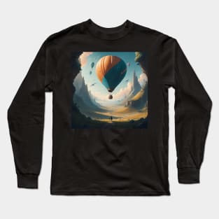 Landscape with balloons Long Sleeve T-Shirt